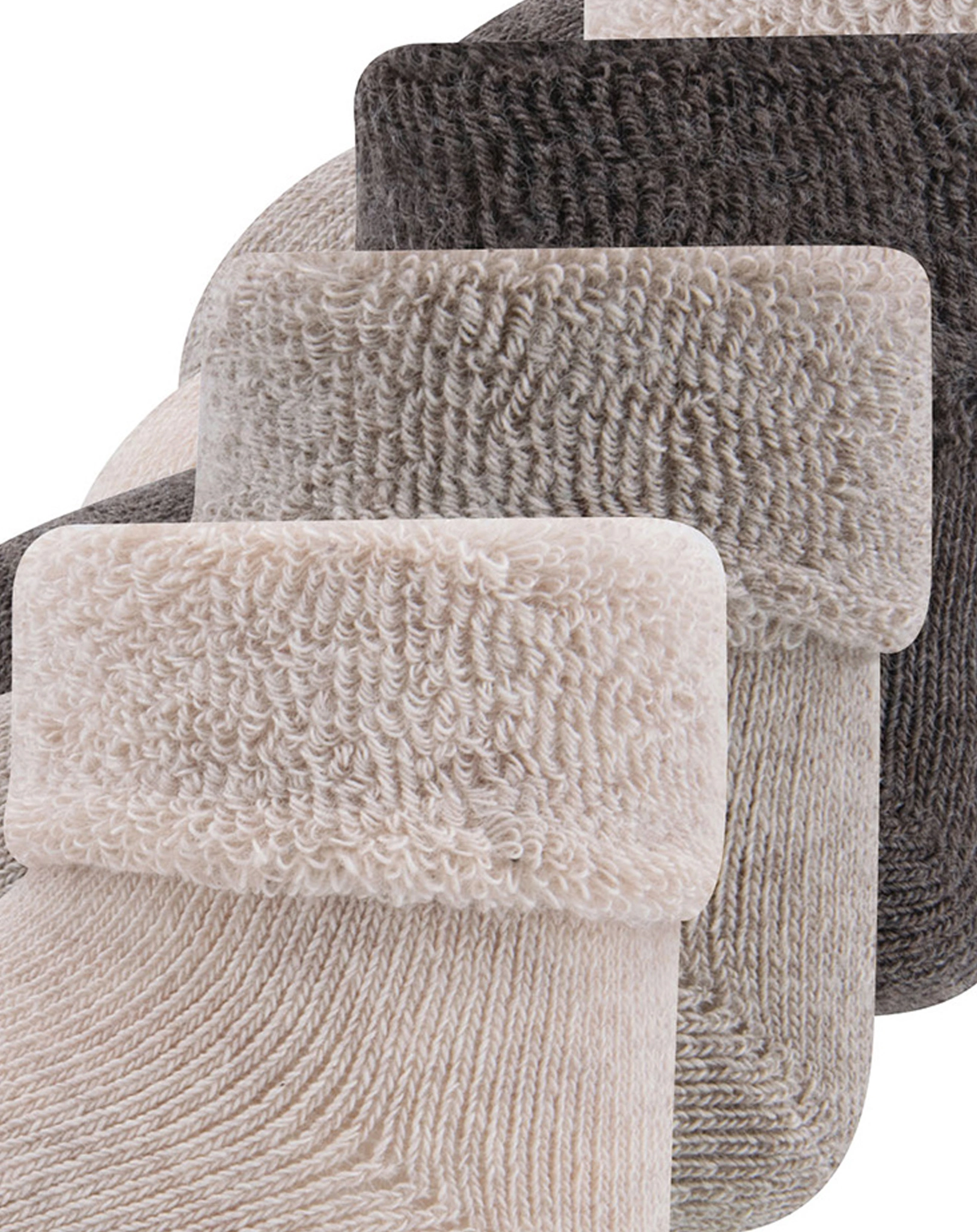 Erstlingssöckchen UNI FROTTEE 6er Pack in beige