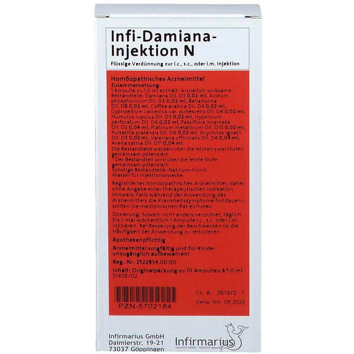 Infi-Damiana-Injektion N Ampullen
