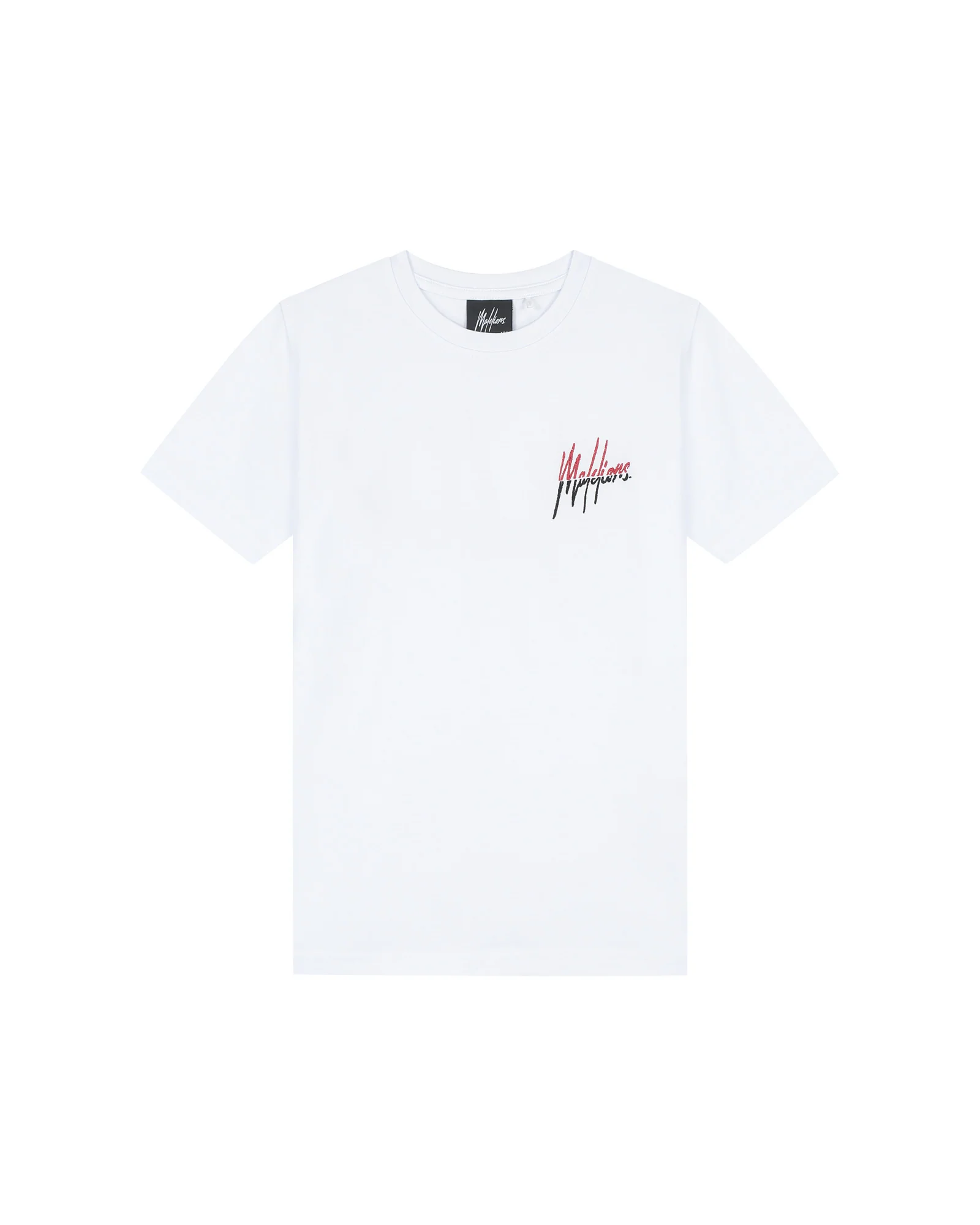 Malelions Junior Split T-shirt Kids Wit/Rood