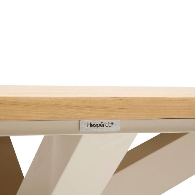Table de jardin rectangulaire ORACLION Noix / Argile