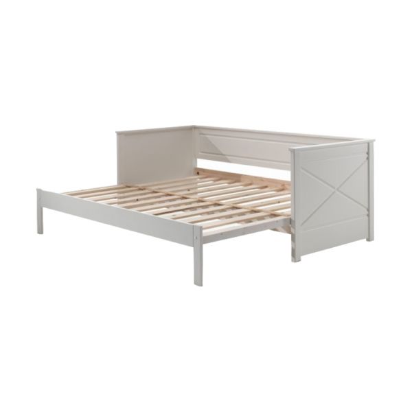 Vipack Scott Uitschuif-Kajuitbed - 90 x 200 cm - Wit