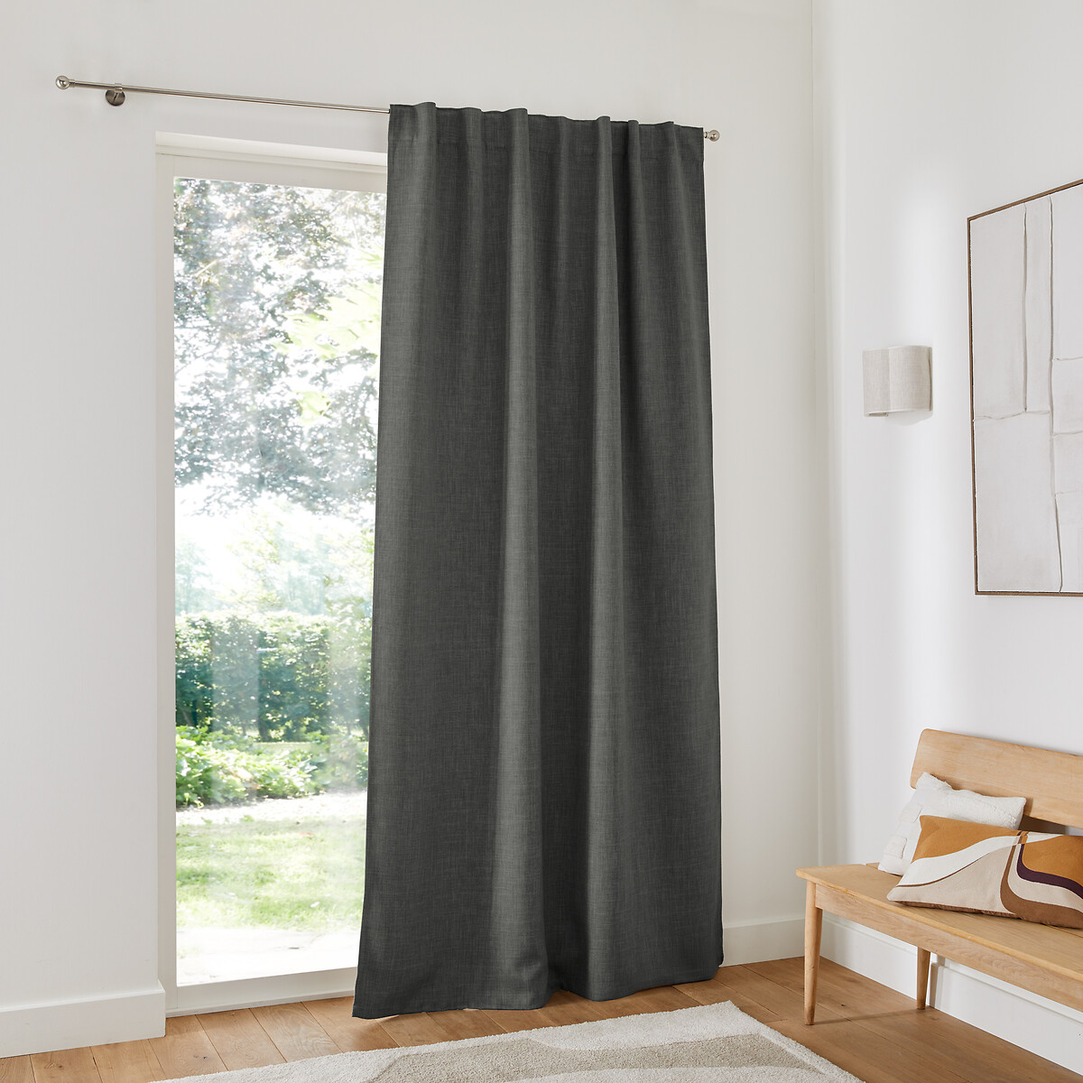 LA REDOUTE INTERIEURS<br>Cortina blackout com laços ocultos Exurie