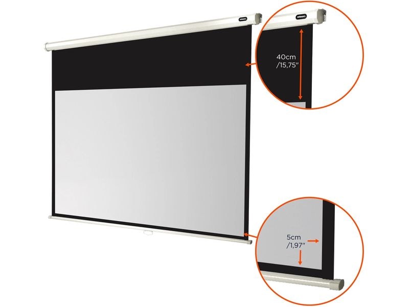 Celexon Rollo-Leinwand Eco 160x90cm 16:9 Leinwand Rollo Economy 160 x 90 cm
