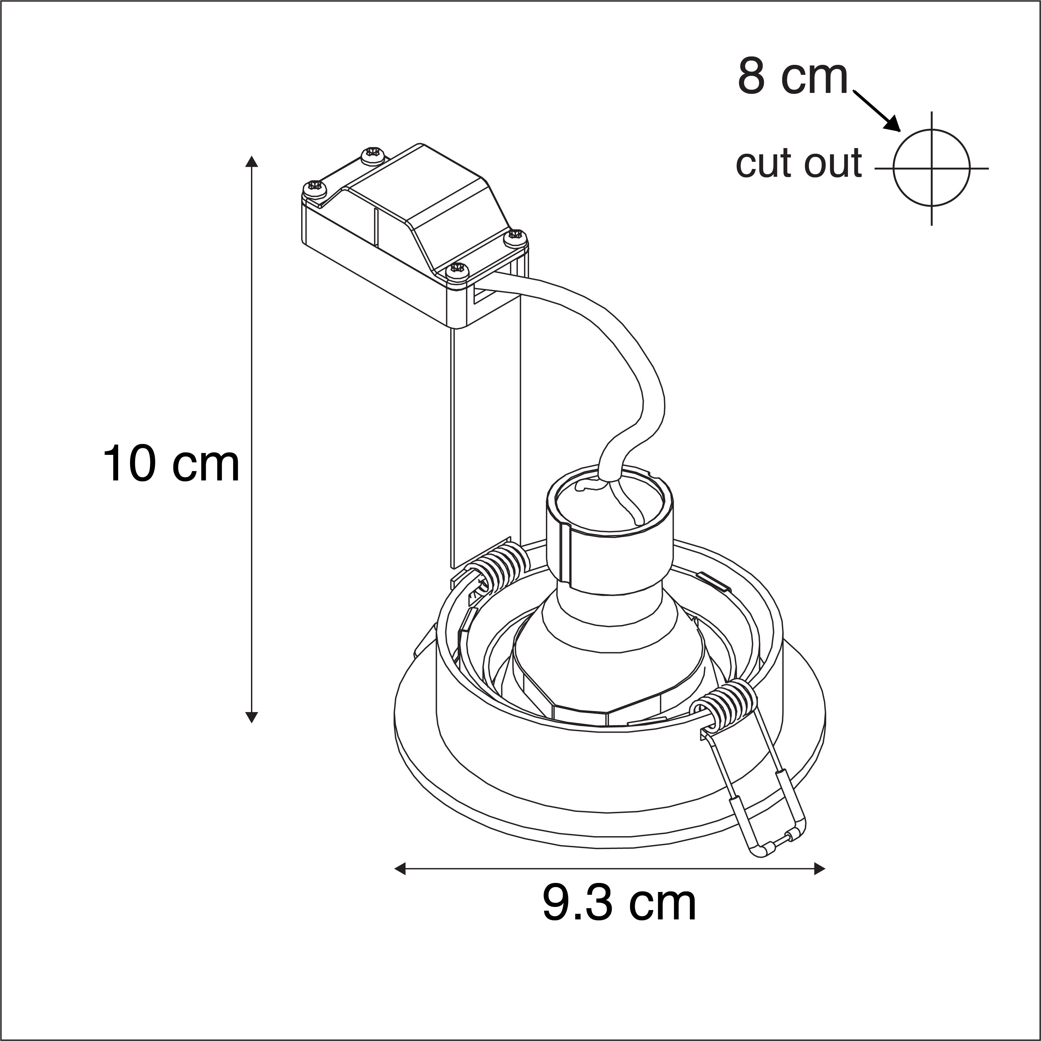 Set van 6 Moderne inbouwspot staal - Rondoo