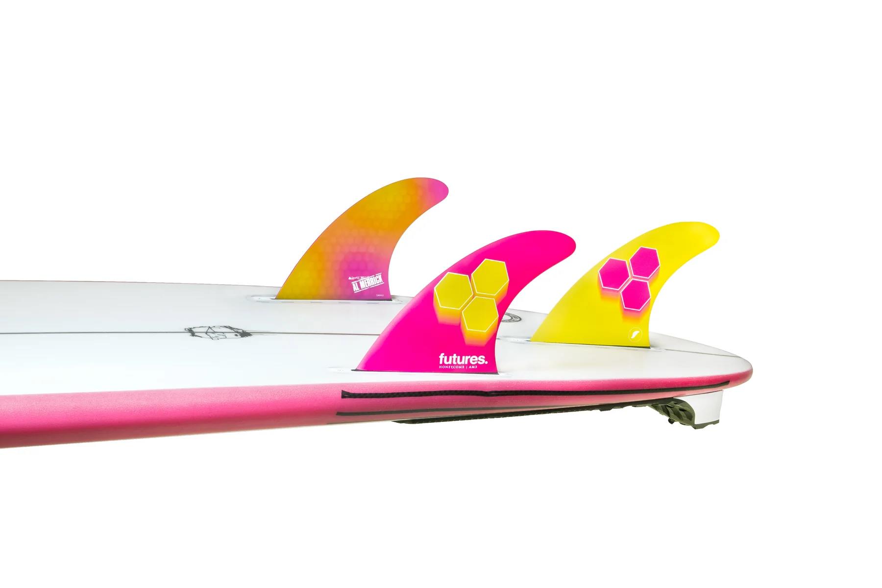 Futures AM3 Honeycomb - Pink / Yellow - Thruster - S