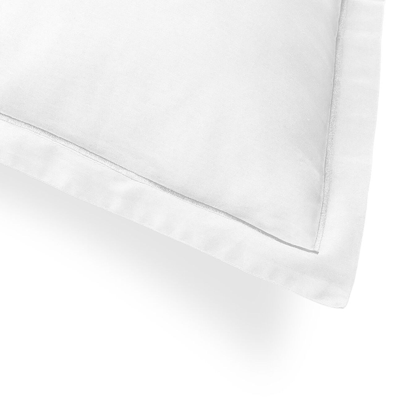Febronie 2 Taies d'oreiller 100% Satin de Coton Julia blanches