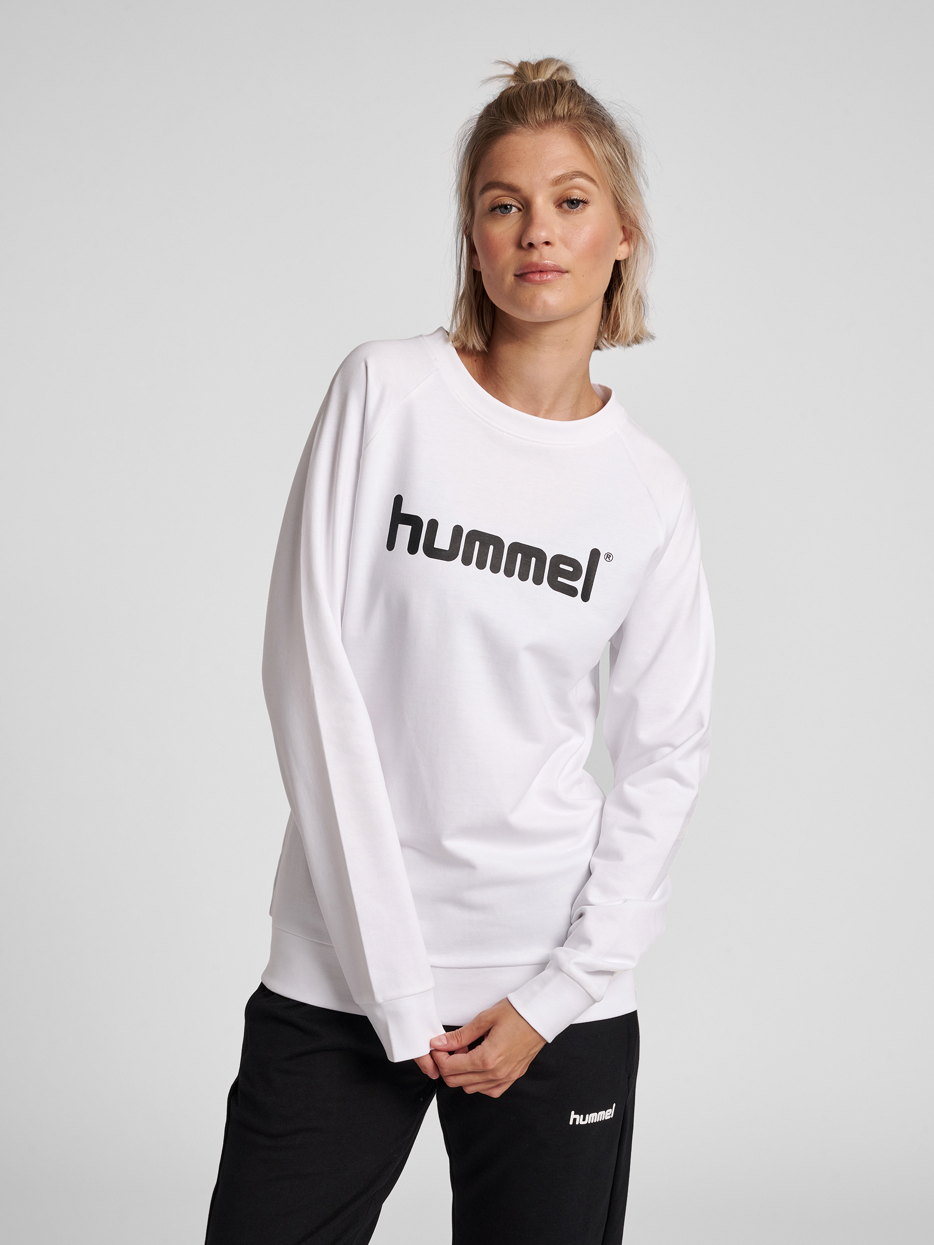 HUMMEL GO COTTON LOGO SWEATSHIRT WOMAN