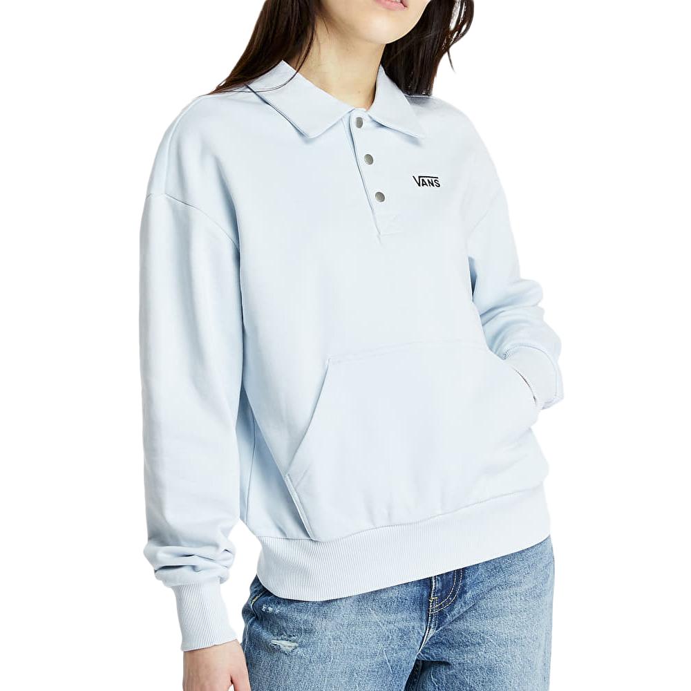 Vans Sweat Polo Bleu Femme Vans Flying