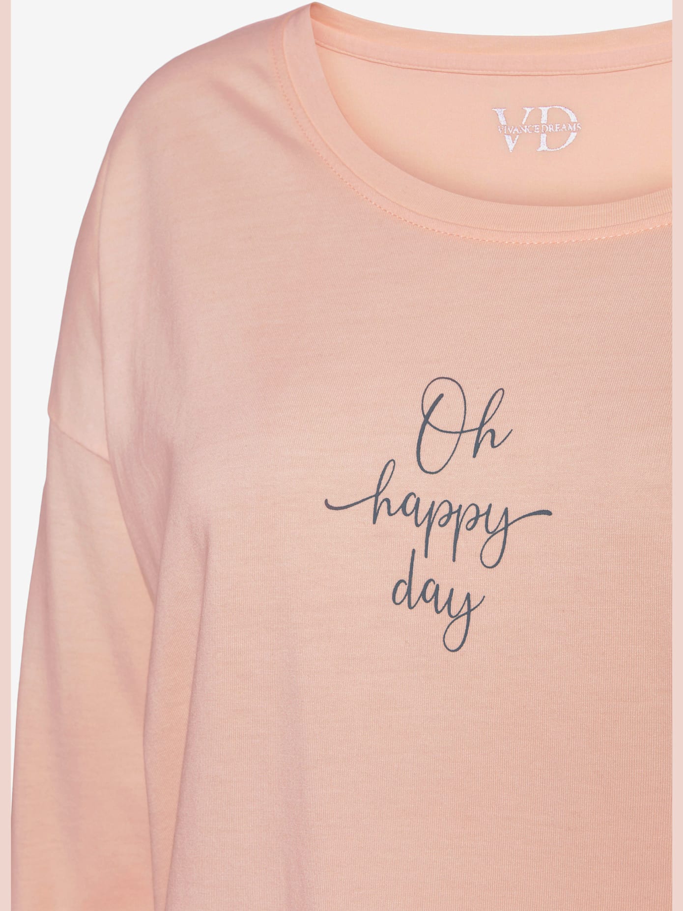 T-shirt à manches longues avec imprimé devant