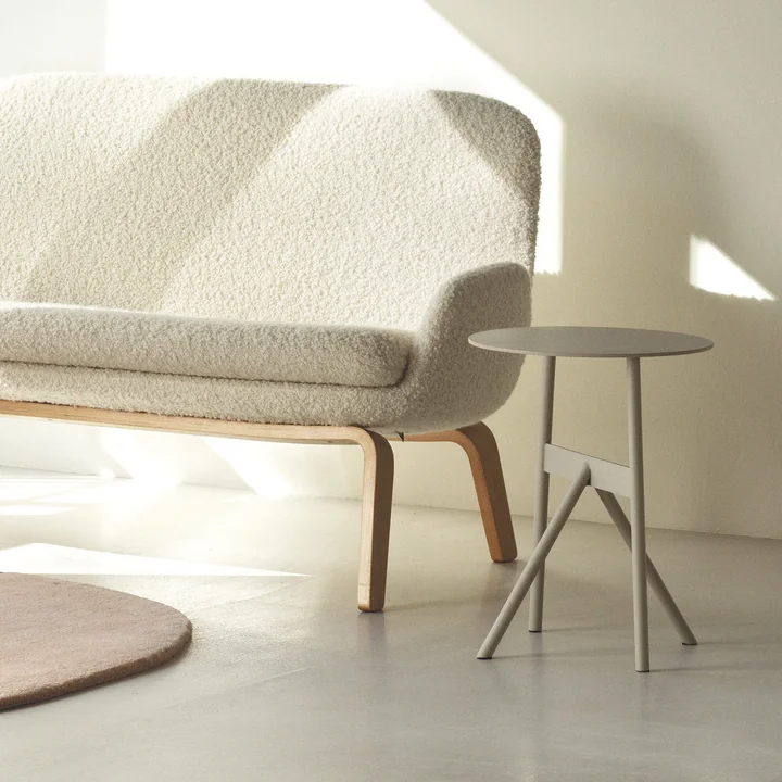 Normann Copenhagen - Stock Tisch, Ø 37 x H 46 cm, hellgrau