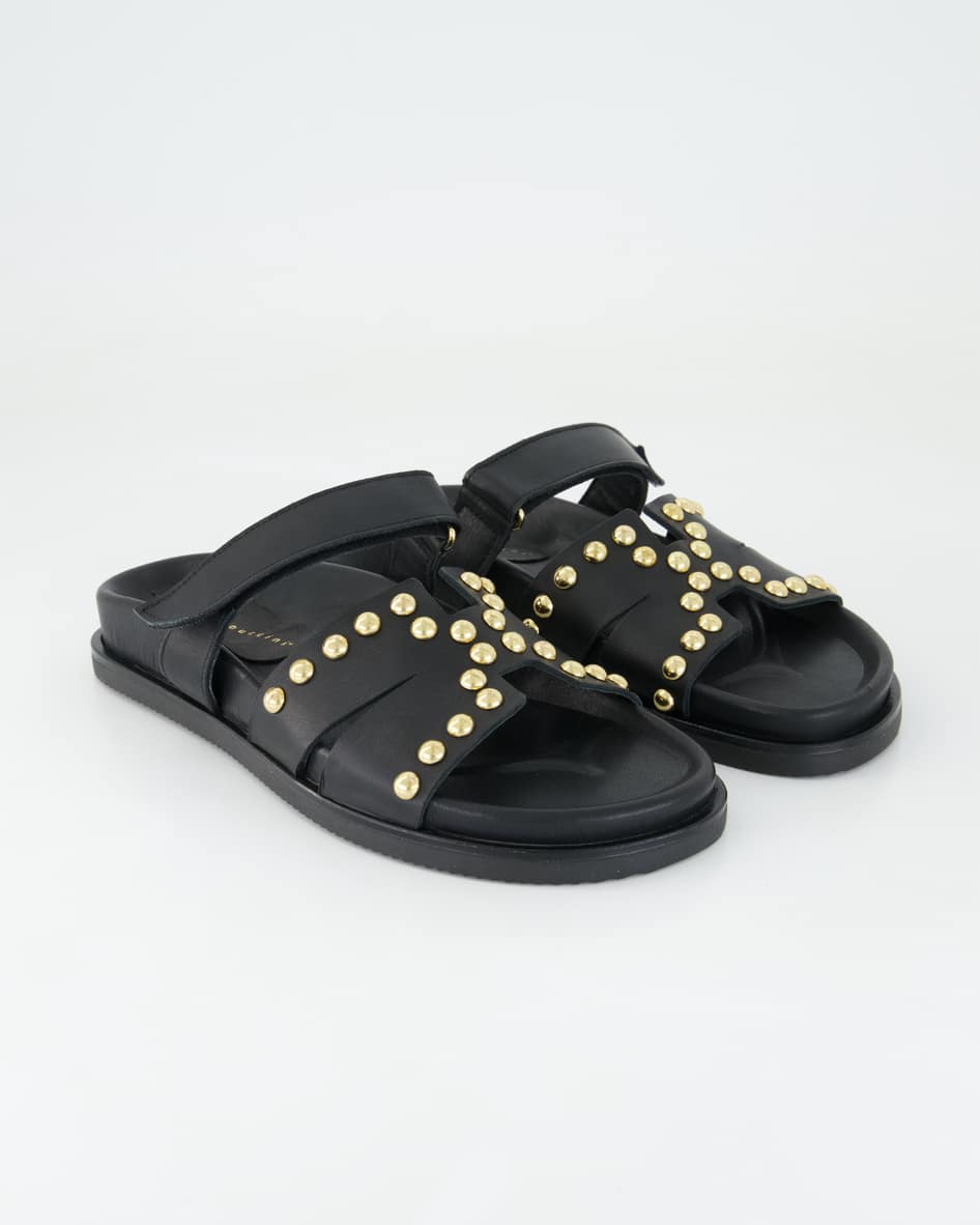 Andrea Puccini 649 Pantoletten in Schwarz