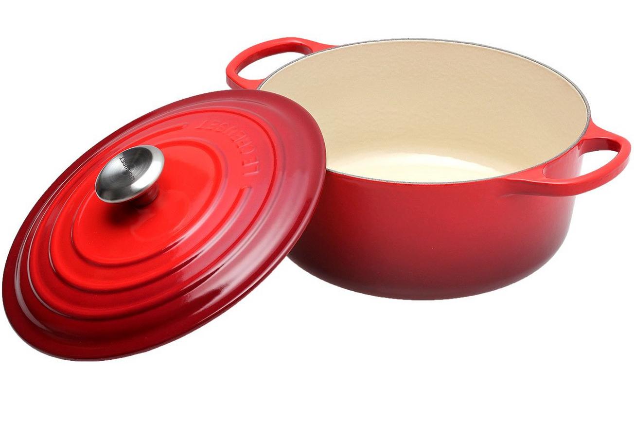 Le Creuset braadpan - cocotte 26cm, 5,3L rood