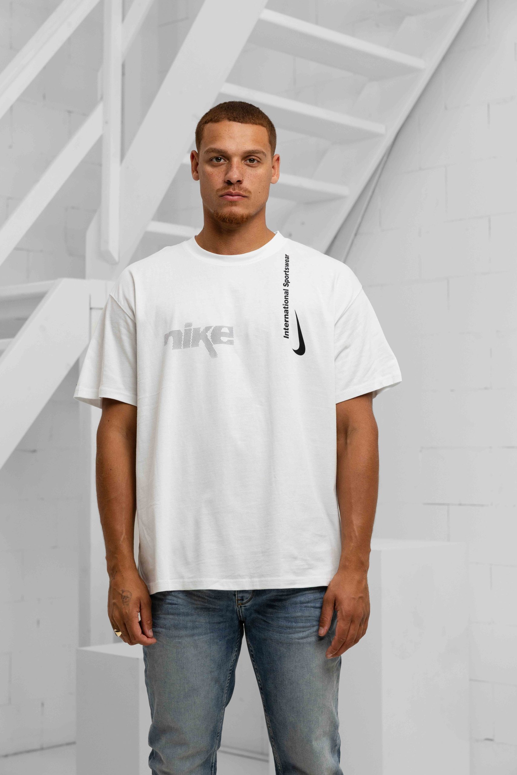 Nike Sportswear Max90 T-Shirt Heren Gebroken Wit