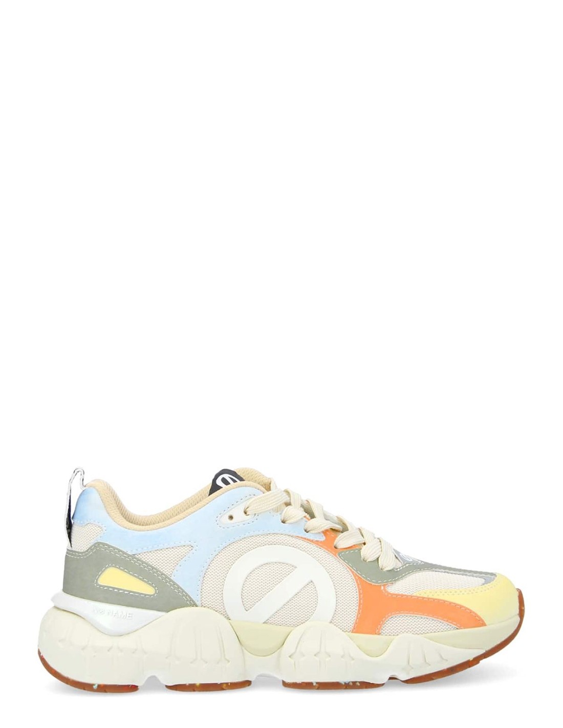 no name Baskets tendance femme krazee runner blanche/multicolore
