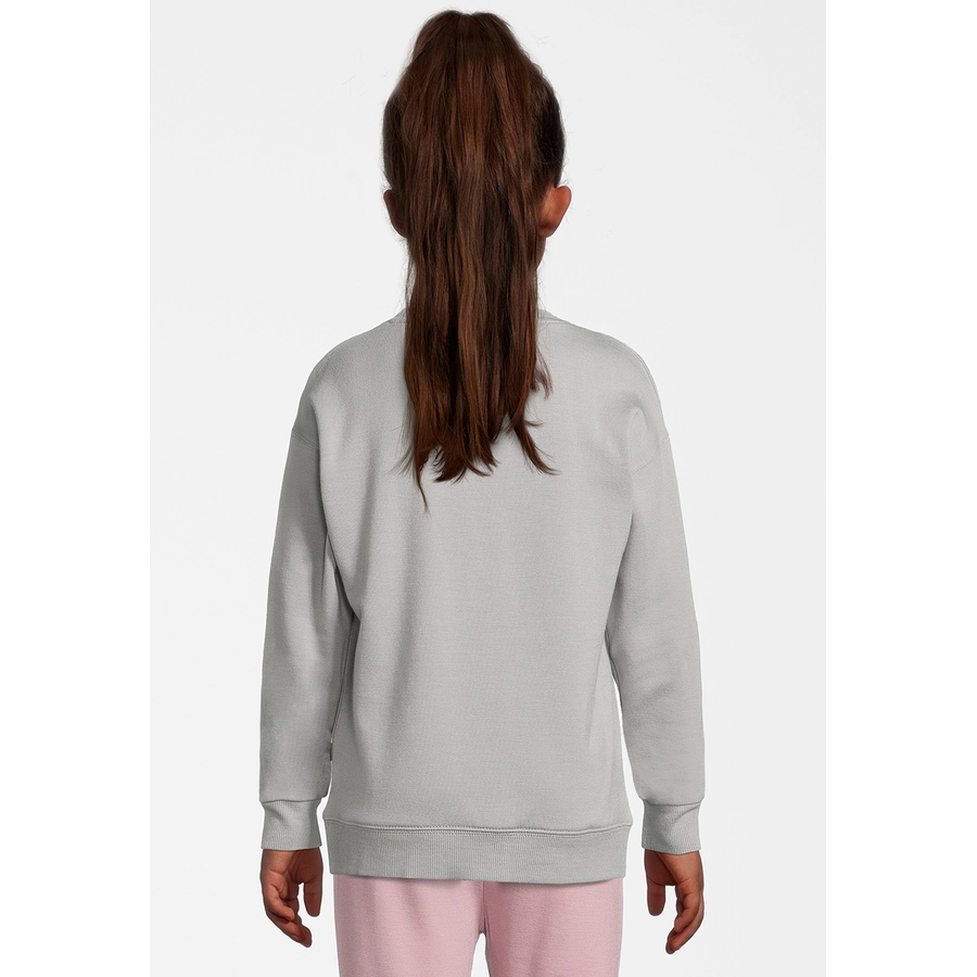 New Life Sweatshirt Crew Neck Pullover grau