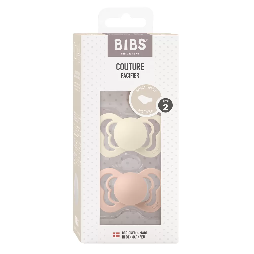BIBS Couture Latex Ivory/Blush 2 pak - Flere størrelser