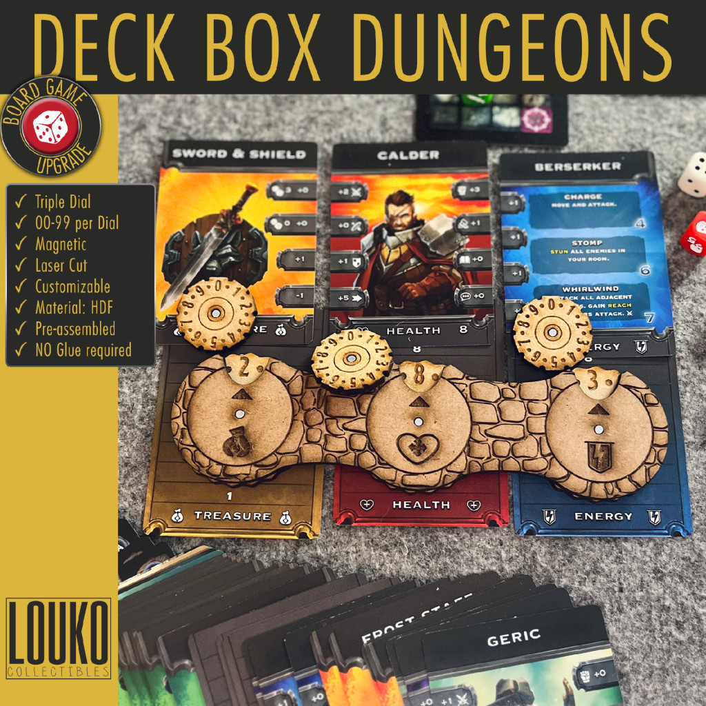 Triple compteur pour Deck Box Dungeons