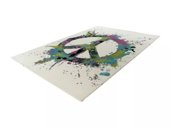 Tapis 170x120cm, design F104E coloris multicolore - Confort et élégance pour votre intérieur