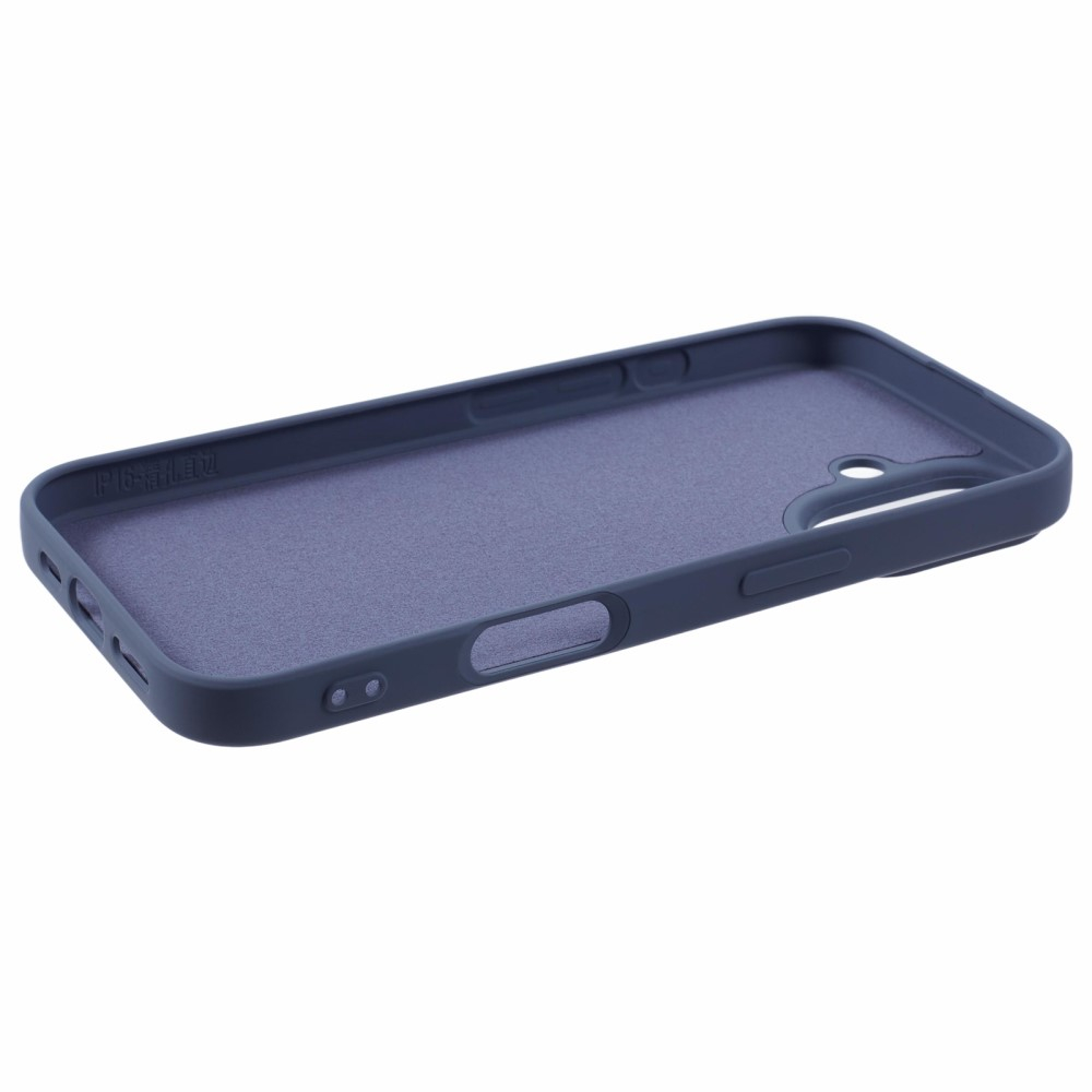 iPhone 16 Gummi Case Schutzhülle - Blaugrau (Matt)