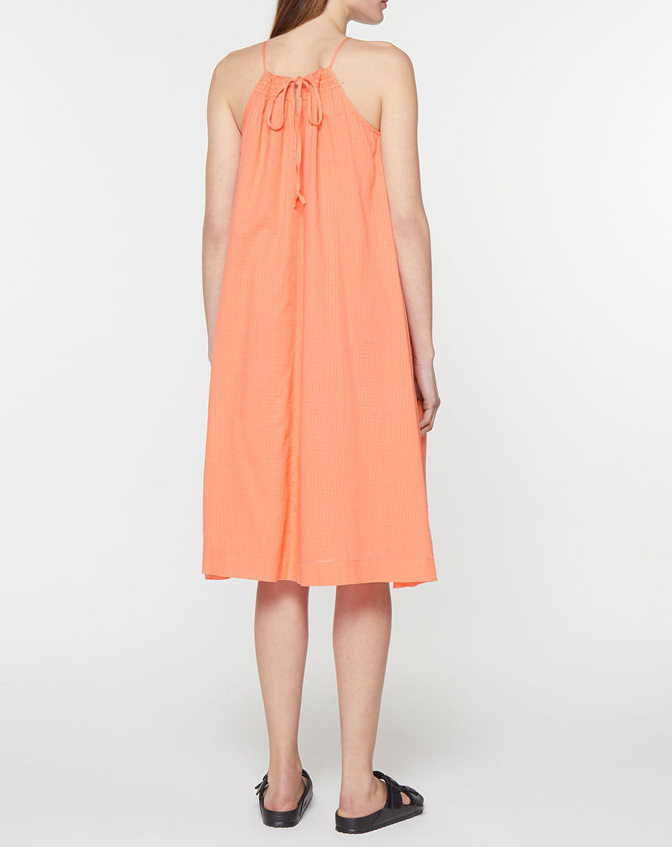 Galeries Lafayette Robe en Coton biologique Lassi ample orange