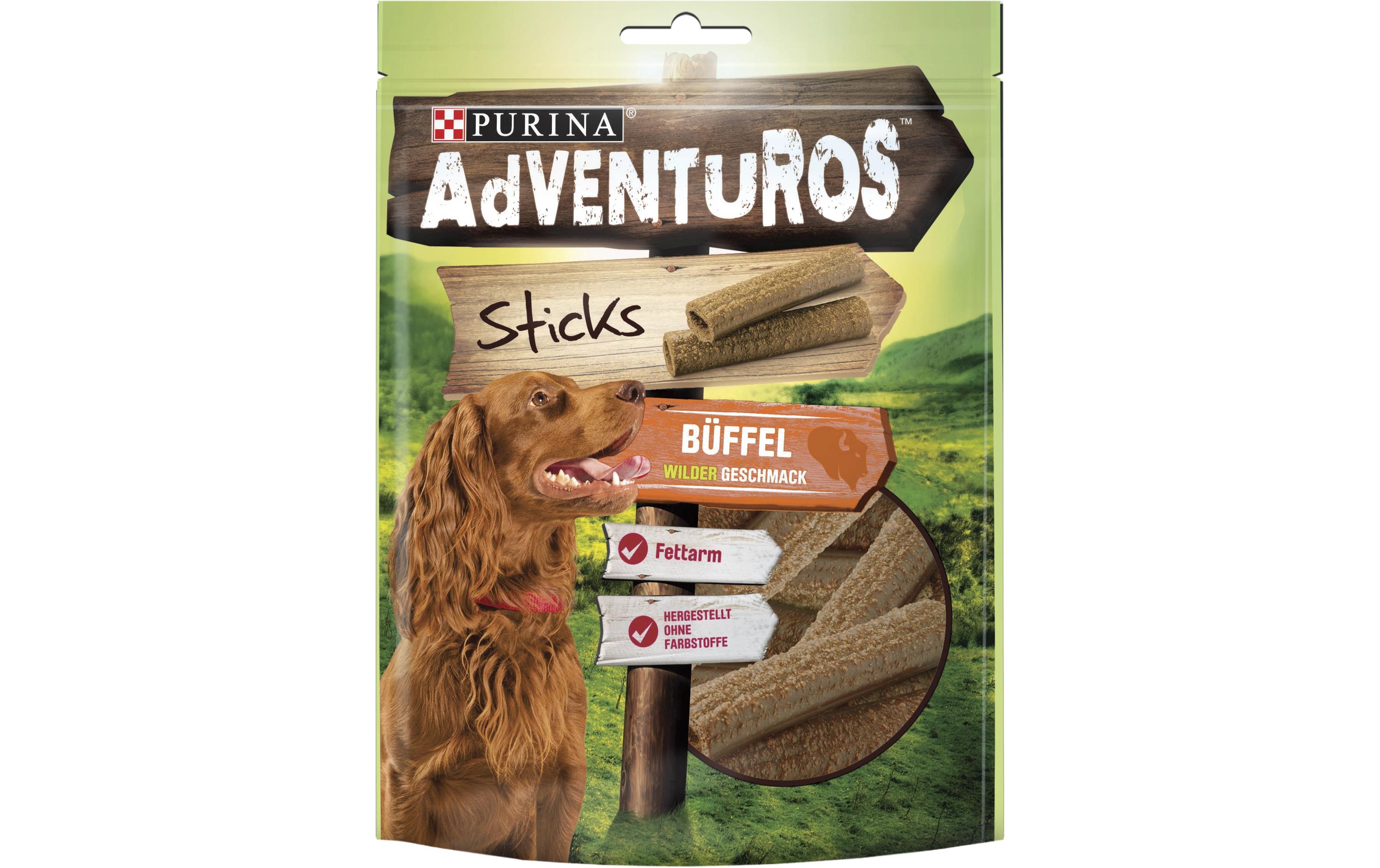 Sticks Büffel 120 gErgänzungsfuttermittel für ausgewachsene Hunde