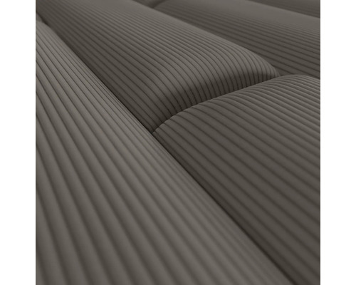Wandkussen, corduroy fluweel, bruin, textiellook, 90 x 15 cm