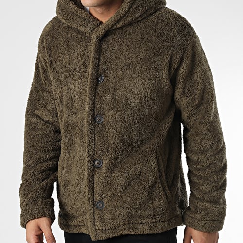 Veste Capuche Fourrure NR-K1009 Vert Kaki
