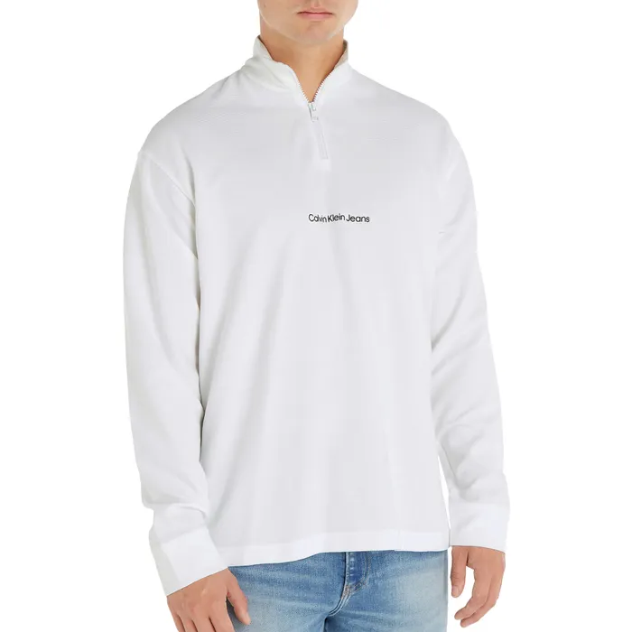 Calvin Klein Institutional Half Zip Ottoman LS Shirt Heren