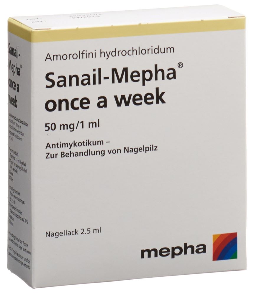 SANAIL once a week Nagellack 50 mg/ml<br>2.5 ml, Flasche, Wirkstoffhaltiger Nagellack