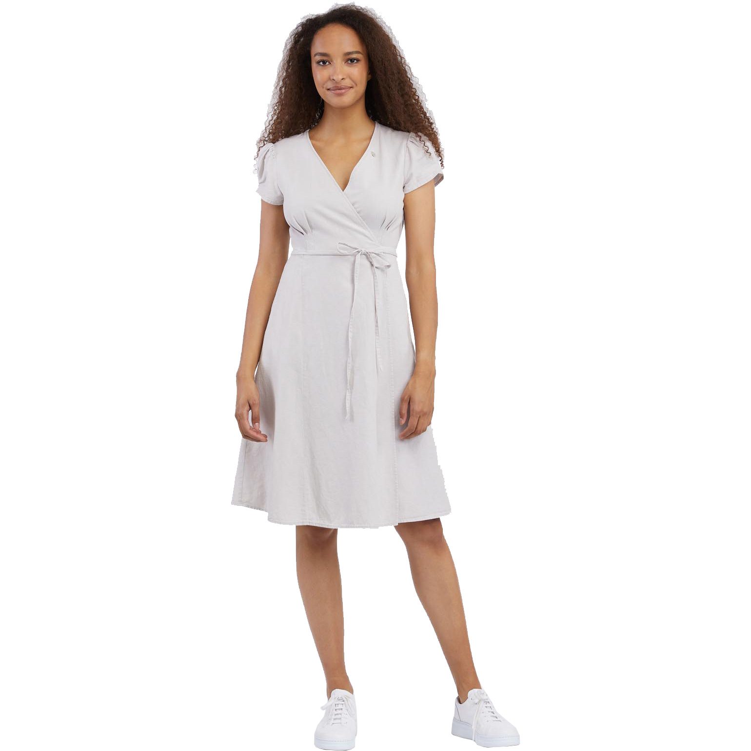 ragwear Lowenna Linen Kleid Damen bone