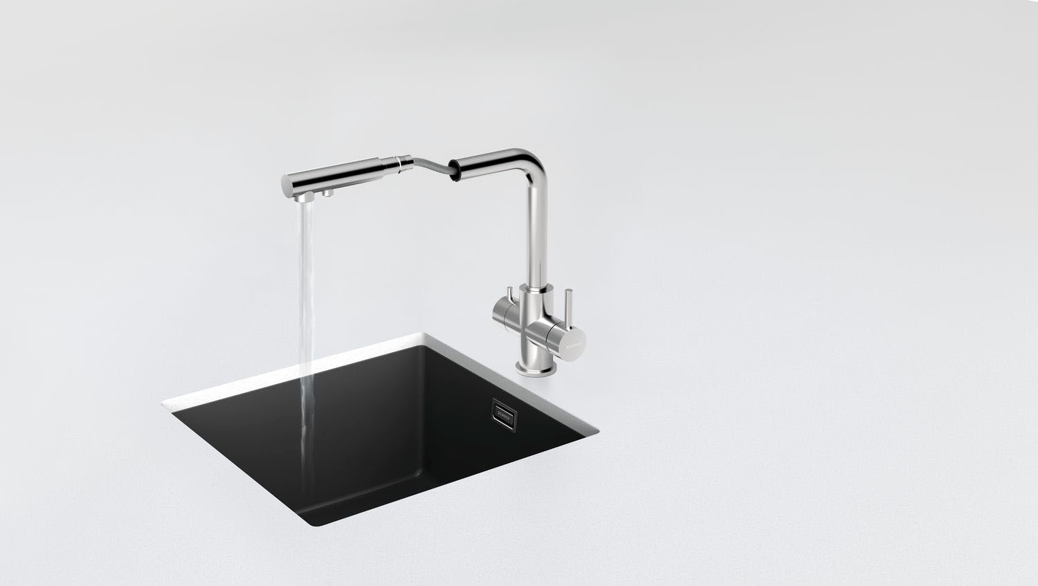 Schock Küchenarmatur »Vitus« Hochdruck, ausziehbarer Auslauf, Filterwasser, Schwenkbereich 180°