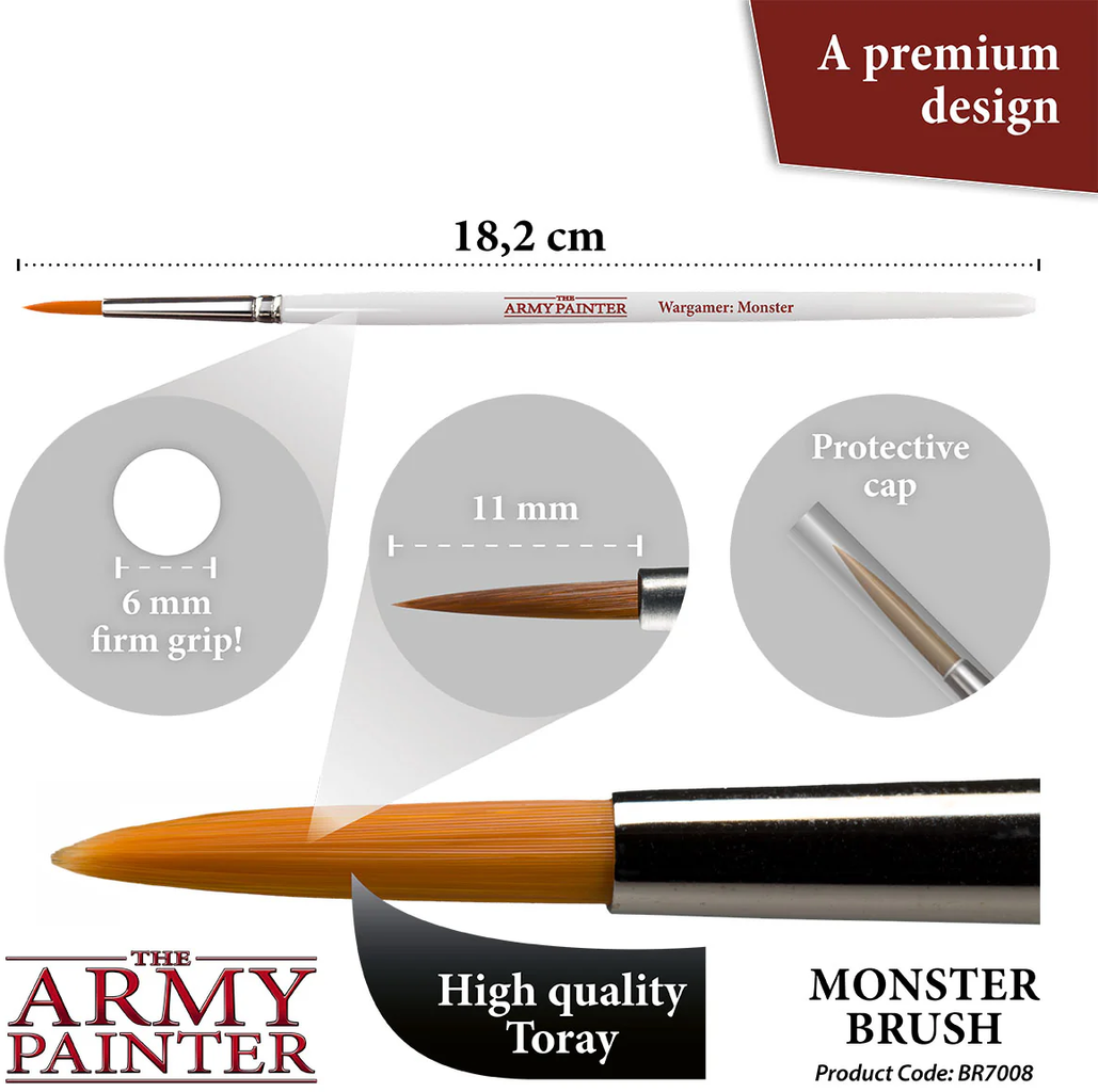 The Army Painter  Wargamer Brush, Monster    Dein Werkzeug für den Sieg auf dem Maltisch
