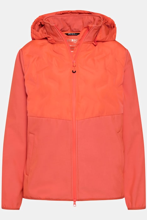 Funktions-Softshelljacke, Steppeinsätze, 2-Wege-Zipper