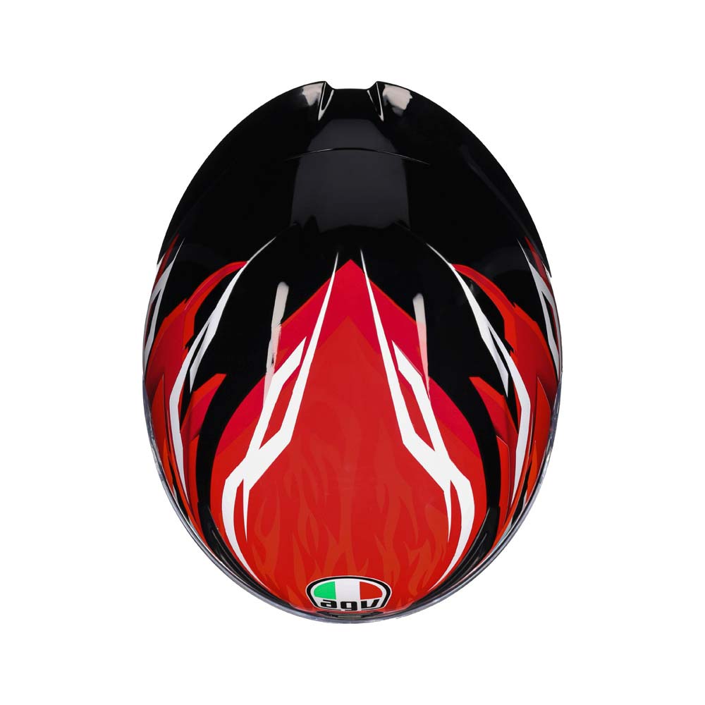 AGV - Casque K1 S Lion Rouge / Blanc / Noir