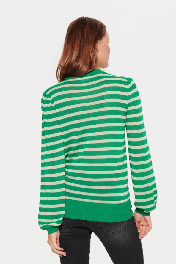 Saint Tropez XauSZ LS Shimmer Pullover Jelly bean