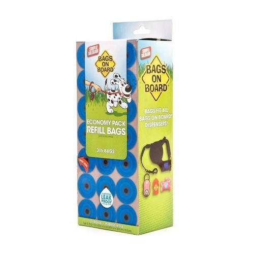 Pacote com 315 sacos para recolher fezes com aroma natural