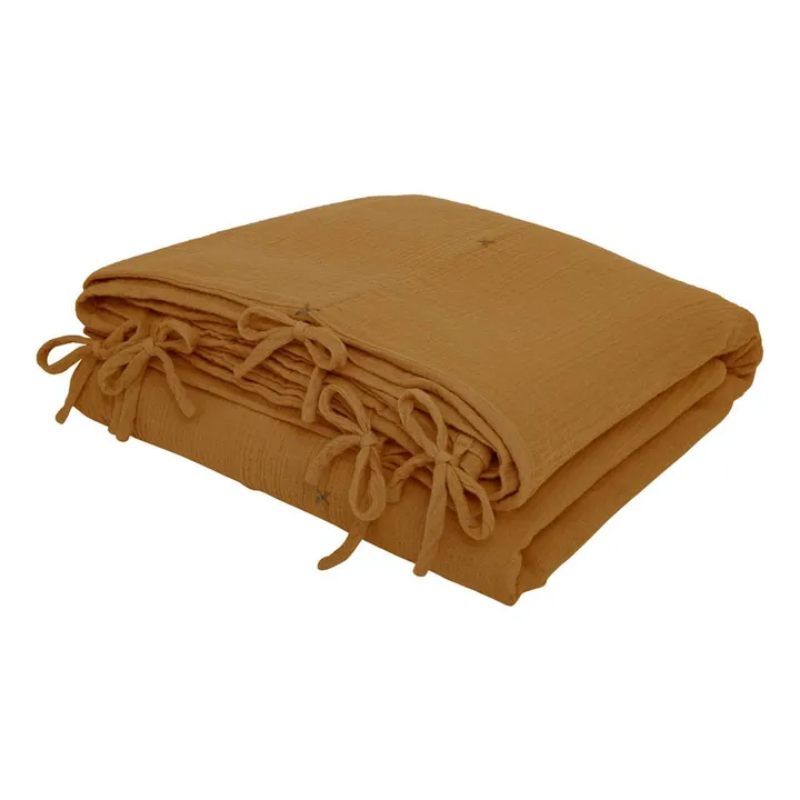 Numero 74 Housse de couette en coton bio | Gold S024