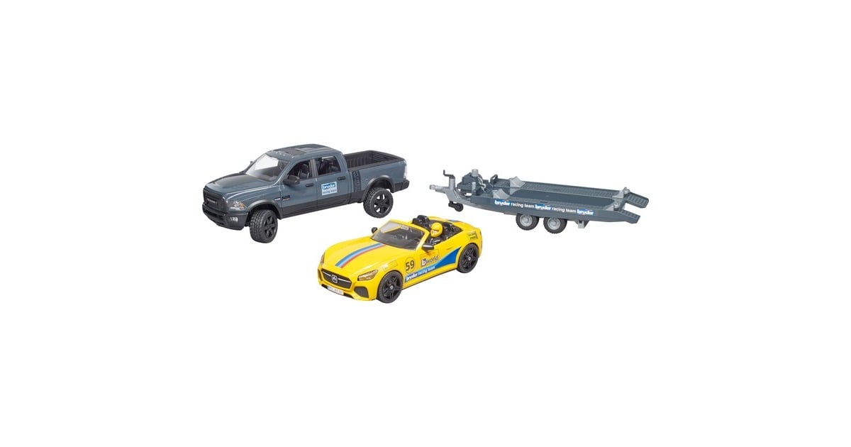 bruderRAM 2500 Power Wagon en Roadster Bruder Racing Team Modelvoertuig  (02504)