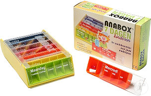 Advys Anabox Pilulier Enfants Arc-En-Ciel 7 Jours 1 Pièce