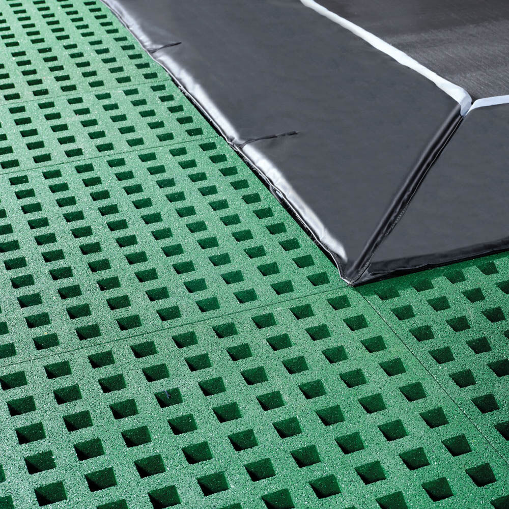 Exit Dynamic - Groundlevel trampoline - Zwart - 1x244x427 cm