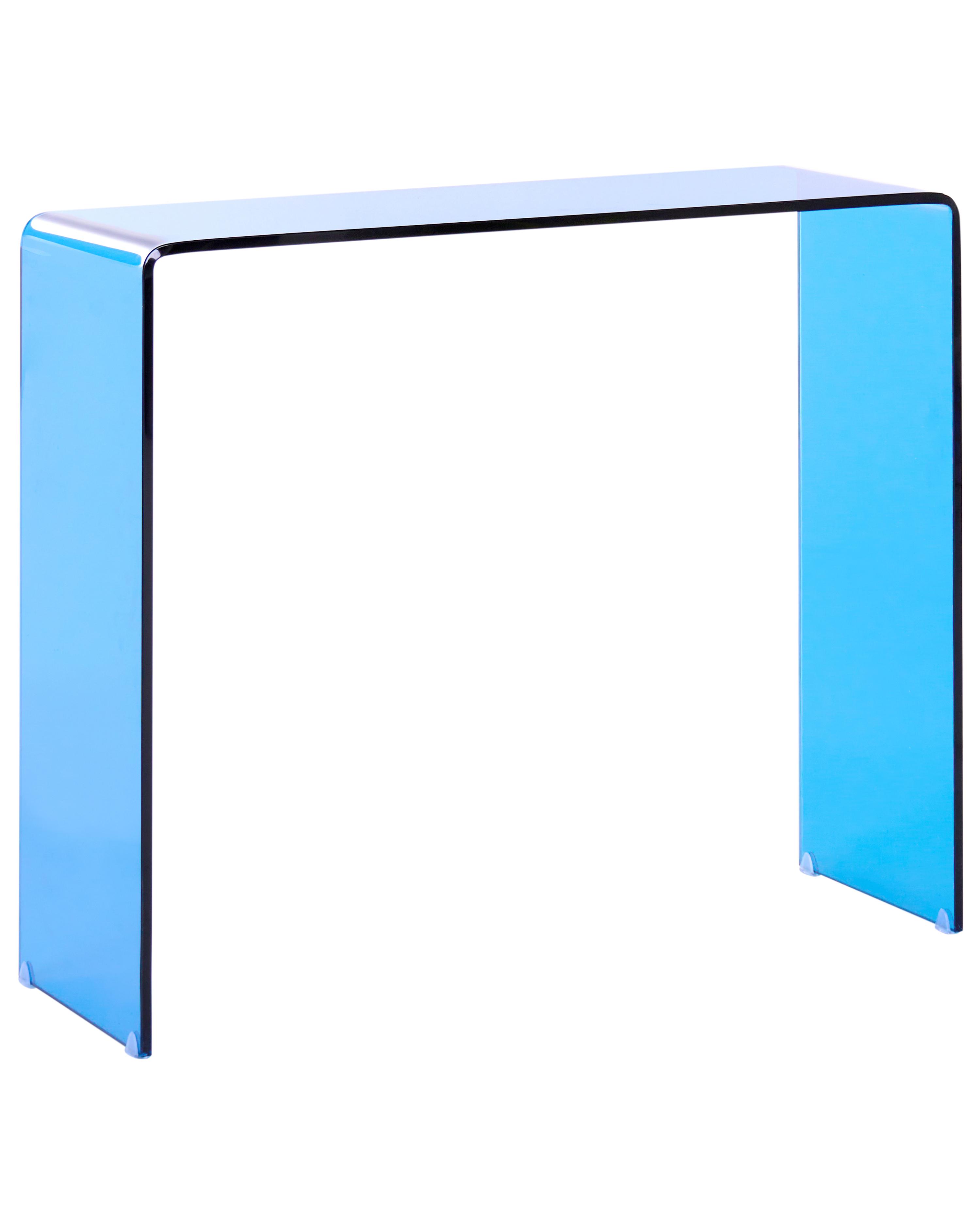 Sidetable KENDALL Veiligheidsglas Blauw