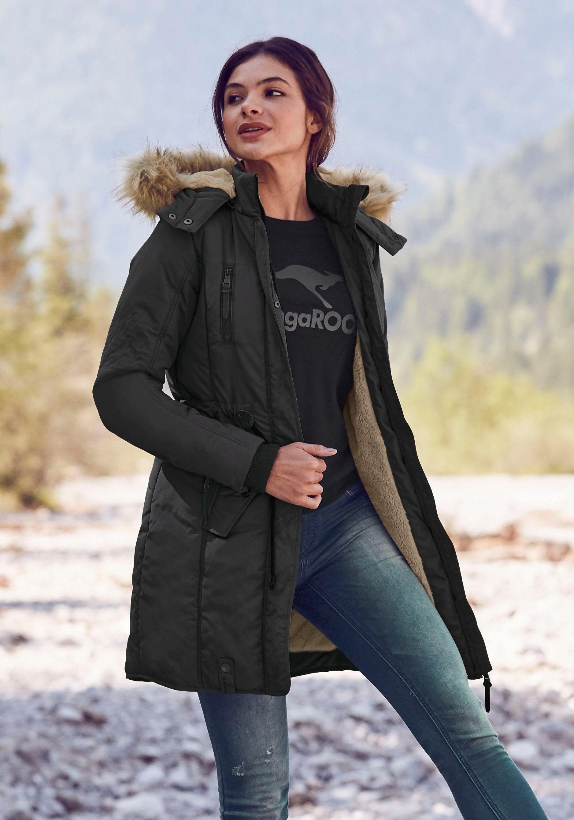 ALPENBLITZ Parka »Wintercharme« mit Kapuze für kalte Temperaturen,  aus Webstoff,  mit Kapuze,  mit Taschen