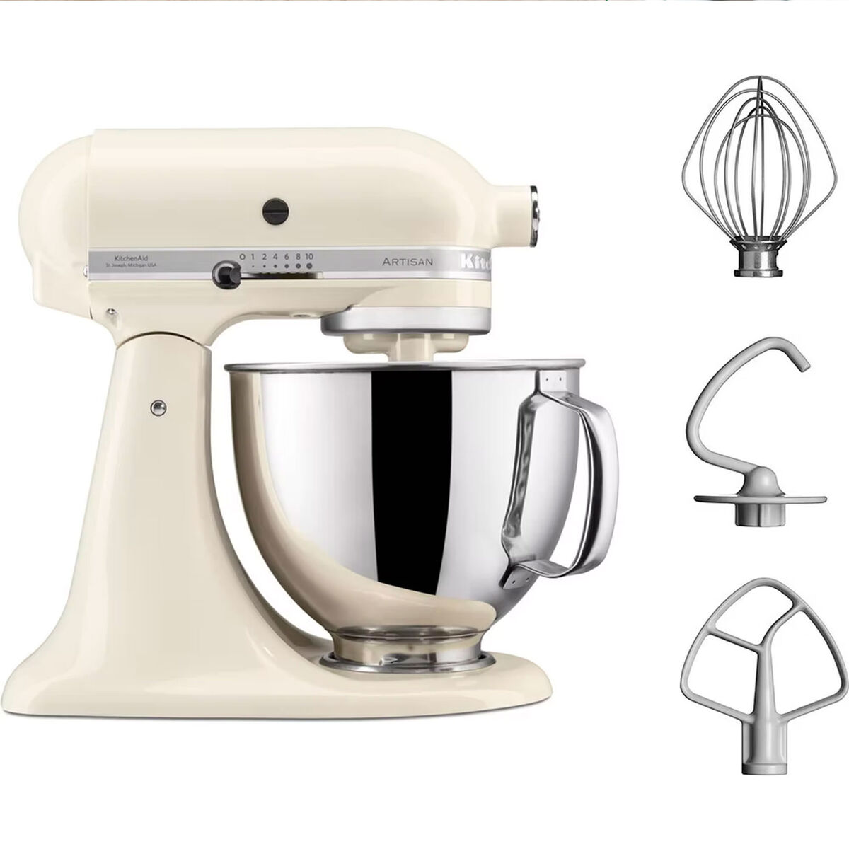 KitchenAid Artisan 5KSM125EFL Kjøkkenmaskin 4,8 liter, Fresh Linen