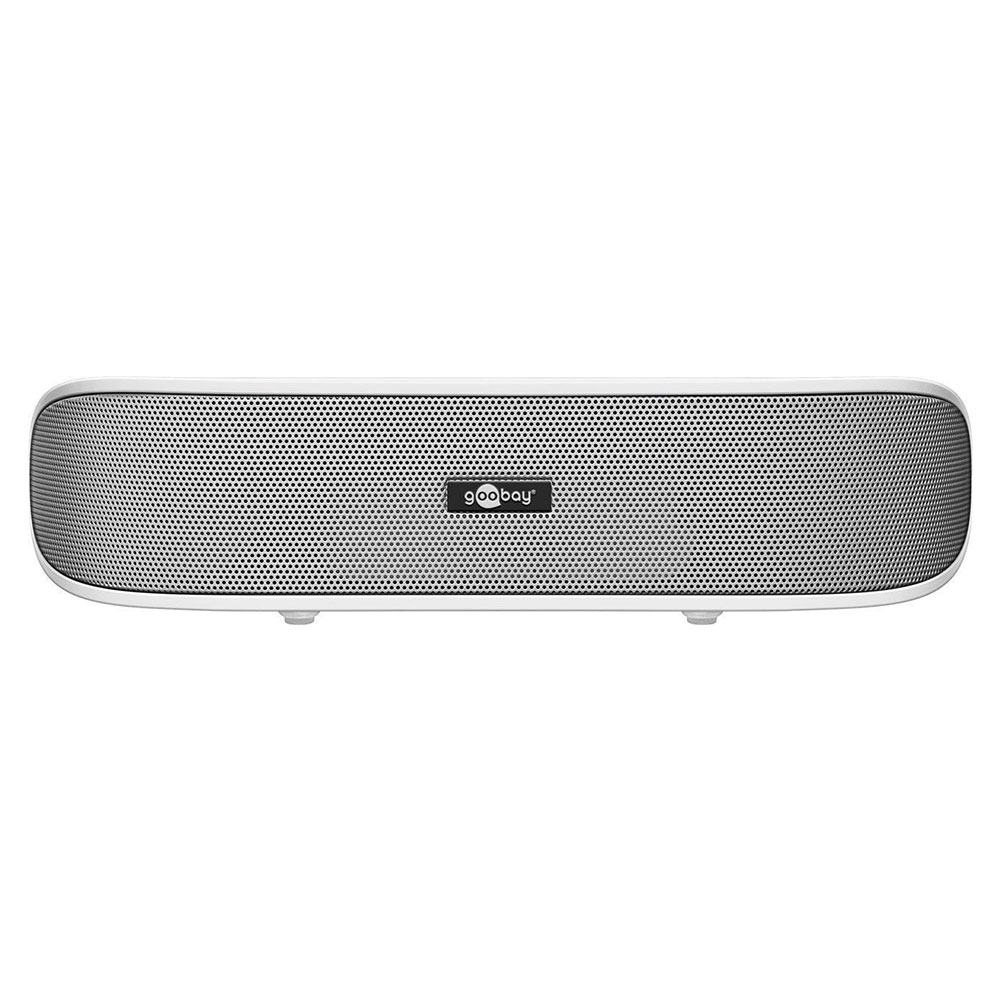 SoundBar Portabler Stereo-Lautsprecher mit USB und AUX - Weiss