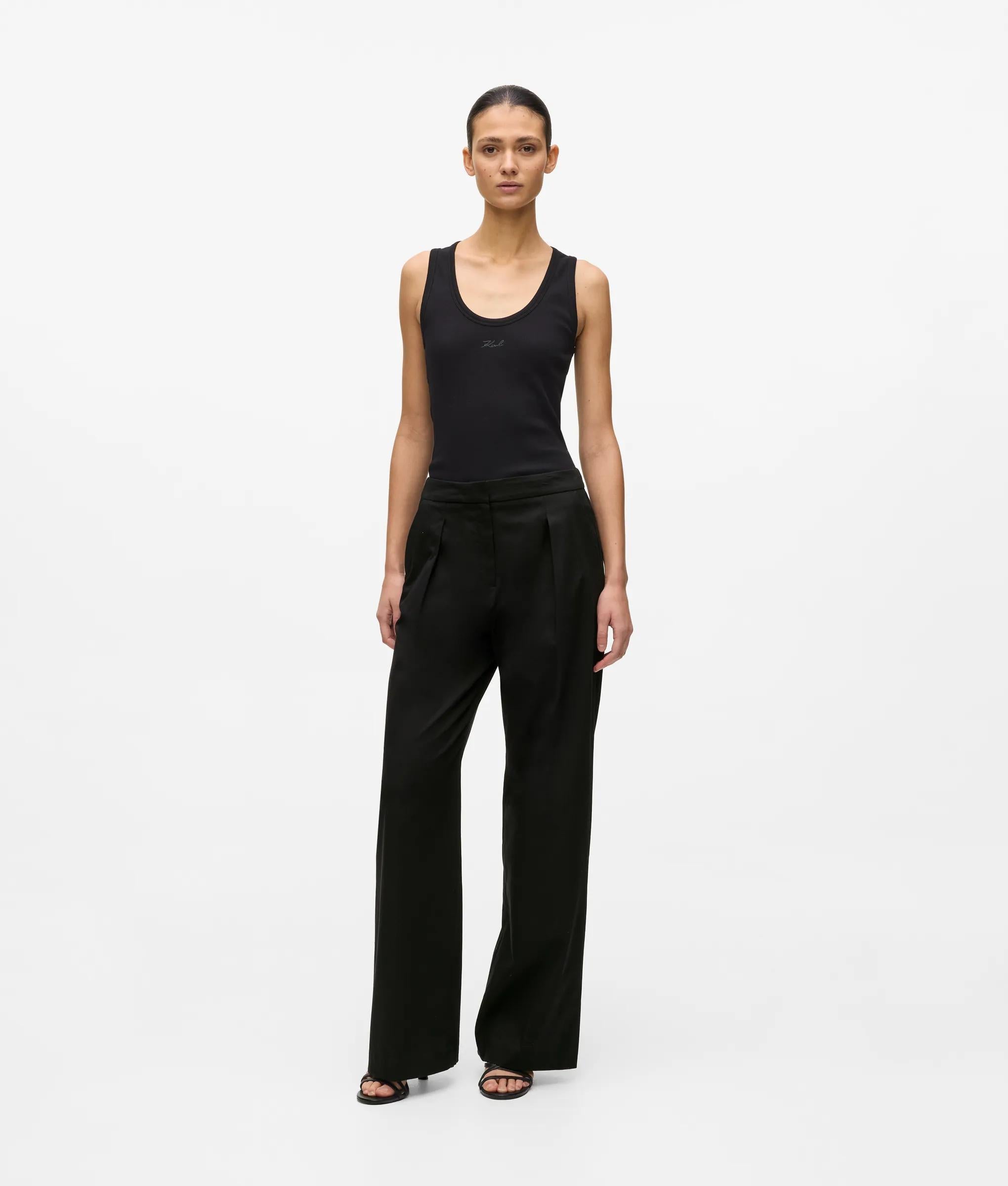 KL X Amber Valletta gestructureerde pantalon