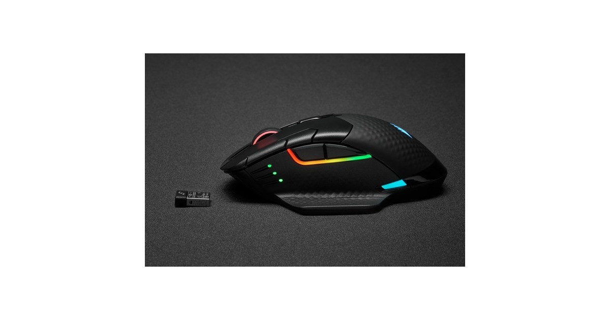 CorsairDARK CORE RGB PRO gaming muis  (Zwart, 18.000 dpi, RGB leds)