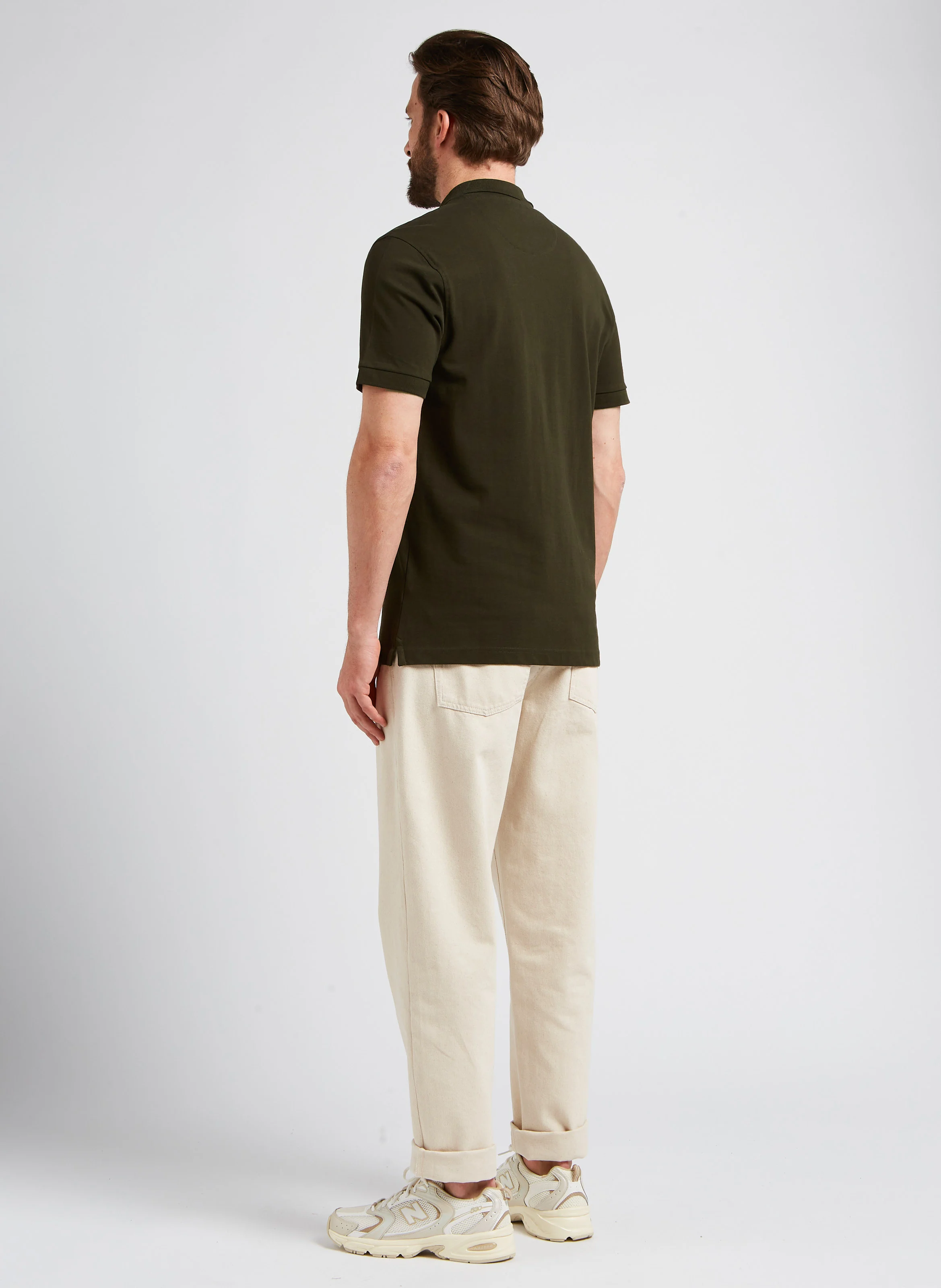 Jean décontracté en coton biologique | Beige