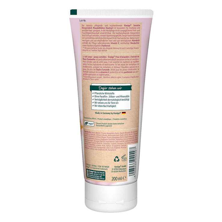 Kneipp Sensitiv Körpermilch Mandelblüten hautzart, 200 ml