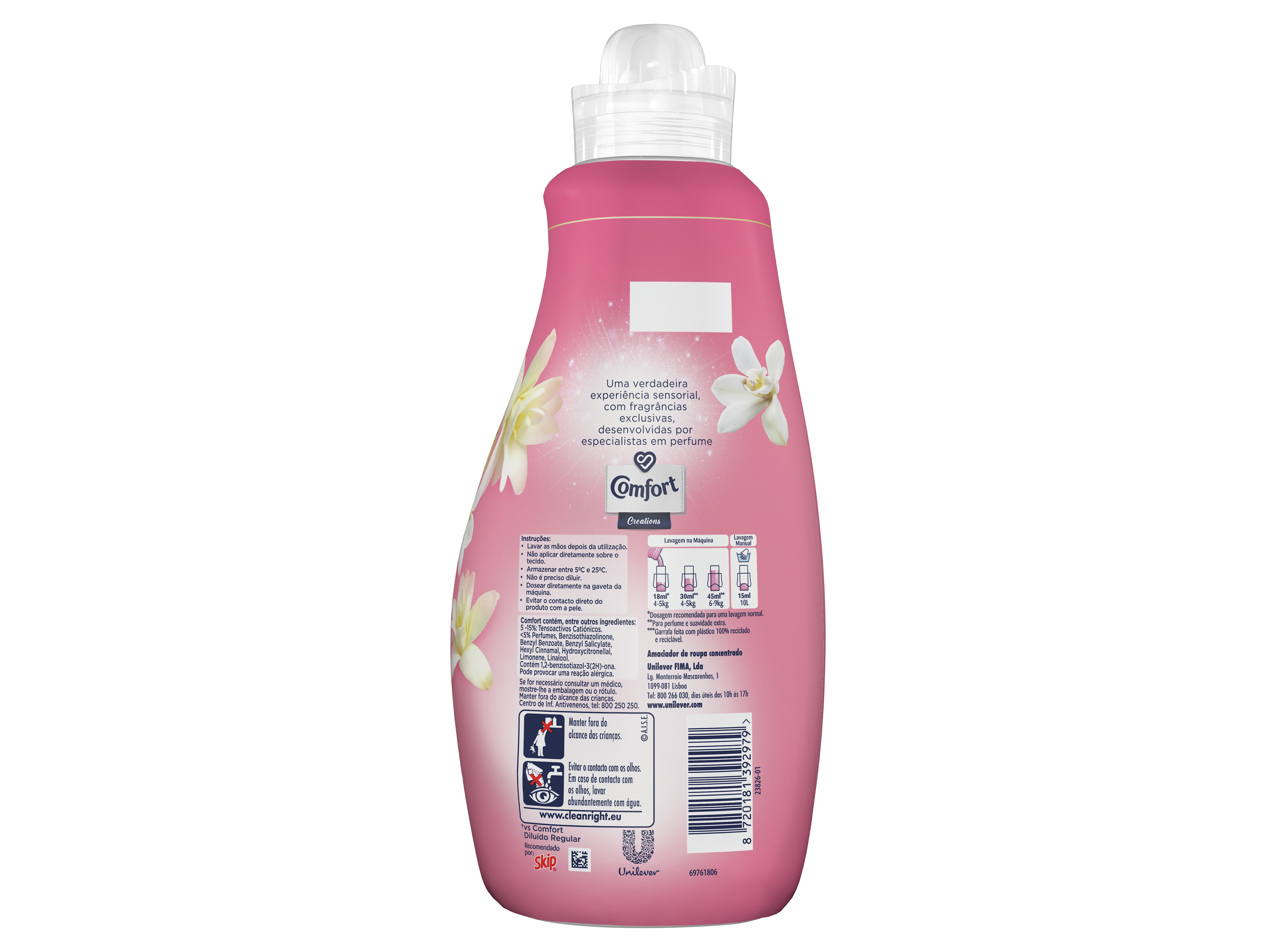 AMACIADOR CONCENTRADO COMFORT CREATIONS ANGÉLICAS E FLOR DE BAUNILHA 76 DOSES