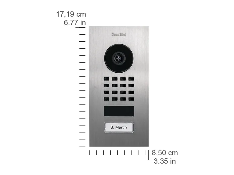 DoorBird DoorBird D1101V IP Video Door Station indbygget i rustfrit stål V2A